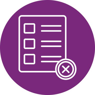 Kontrol listesi simgesinin vektör illüstrasyonu