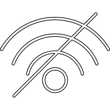 wifi sembolü vektör simgesi