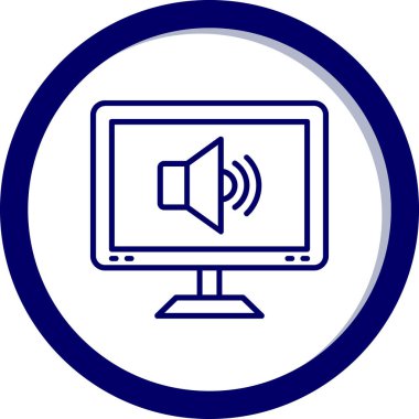 Dizüstü bilgisayar simgesi vektör çizimi