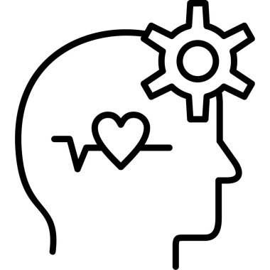 beyin kalp aşk simgesi