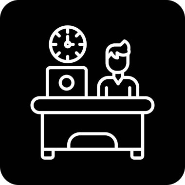 Bir insan simgesinin vektör illüstrasyonu