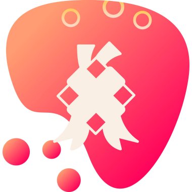 Beyin simgesi, basit vektör çizimi