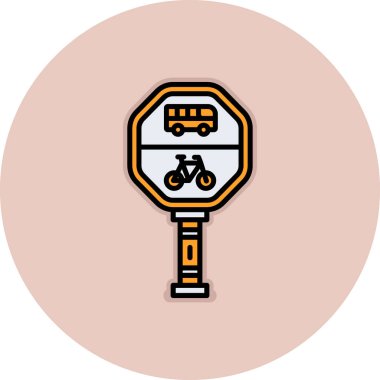 bisiklet ikonu vektör illüstrasyonu