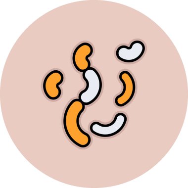 Kırmızı ve sarı çizgi film ikonunun vektör çizimi