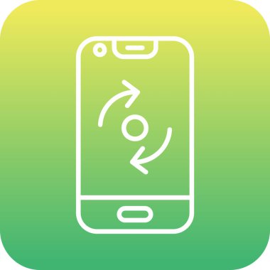 Vektör akıllı telefon simgesi illüstrasyonu