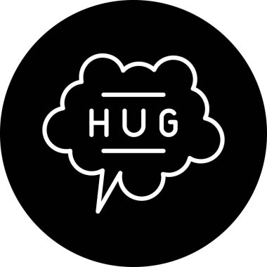 Kalbi olan bir karikatür simgesinin vektör çizimi