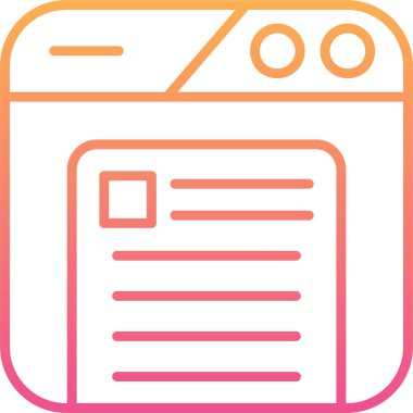 Belge. Web simgesi basit illüstrasyon