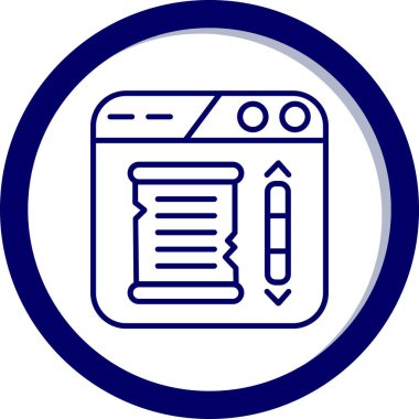 belge simgesi vektör illüstrasyonu