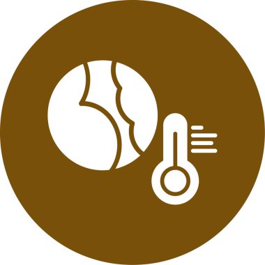 termometre simgesi vektör illüstrasyonu