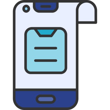 Akıllı telefon. Web simgesi basit tasarım