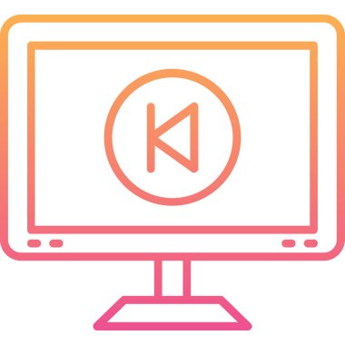 Bilgisayar monitörü. Basit resimleme