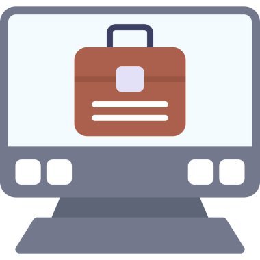 Dizüstü bilgisayar simgesi vektör çizimi