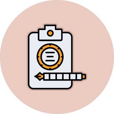 Bir kamera simgesinin vektör illüstrasyonu