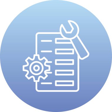 Ayarlar. Web simgesi basit tasarım