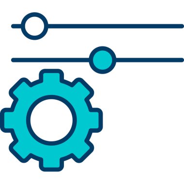 Simgeyi ayarlamanın vektör illüstrasyonu
