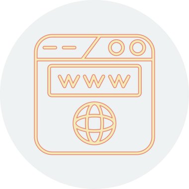 Tarayıcı web tarayıcı simgesi düz biçimli