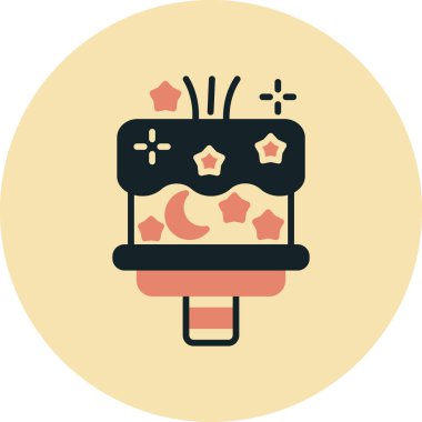 Bir noel simgesinin vektör illüstrasyonu