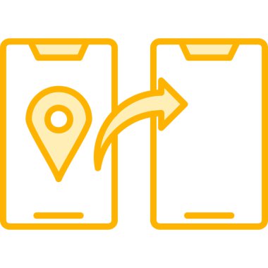 konum simgesi vektör illüstrasyonu