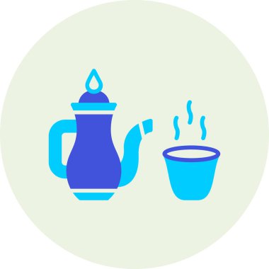 Çaydanlığın vektör illüstrasyonu