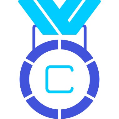 Madalya. Web simgesi basit illüstrasyon