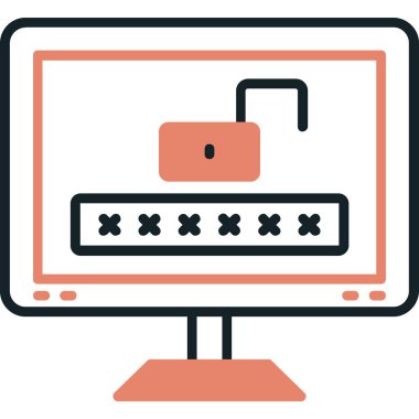 parola parola simgesi düz biçimli