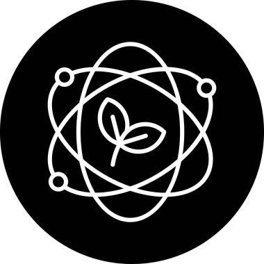 Bir yaprak simgesinin vektör illüstrasyonu