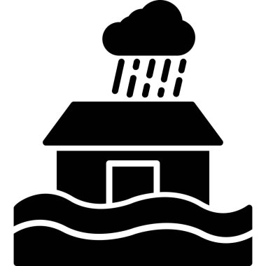 Ev. Web simgesi basit illüstrasyon