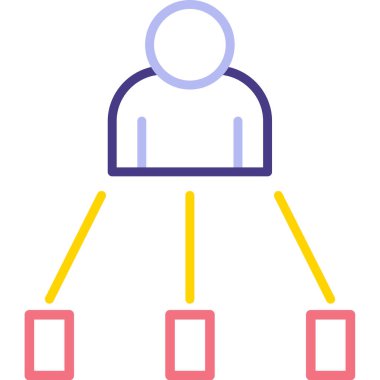 İş. Web simgesi basit illüstrasyon