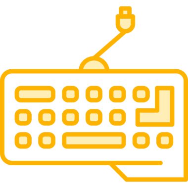 Klavye simgesi vektör illüstrasyon tasarımlı bilgisayar klavyesi