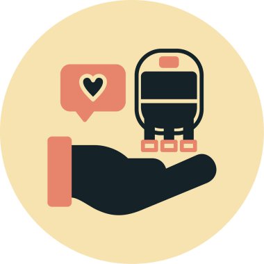 Tren simgesinin vektör illüstrasyonu