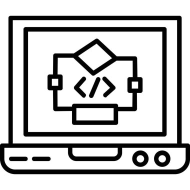 bilgisayar simgesi vektör illüstrasyonu