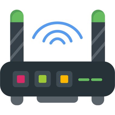 Kablosuz. Web simgesi basit illüstrasyon