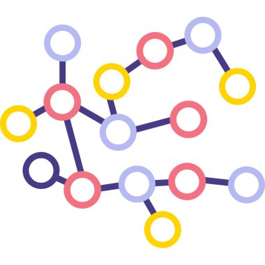 ağ bağlantısı simgesi, vektör illüstrasyonu