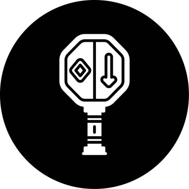 Ampul. Web simgesi basit illüstrasyon