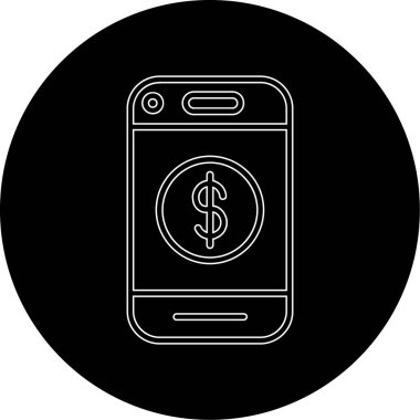 vektör illüstrasyonu, para simgesi