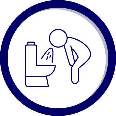 Bir kadın simgesinin vektör illüstrasyonu