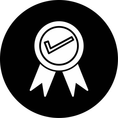 Moda stili izole edilmiş arka planda madalya simgesi