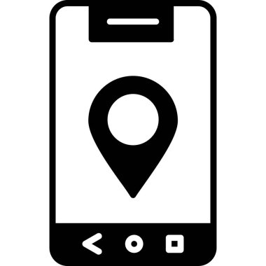 konum pin simgesi vektör illüstrasyonu