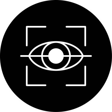 Göz simgesi vektör illüstrasyonu