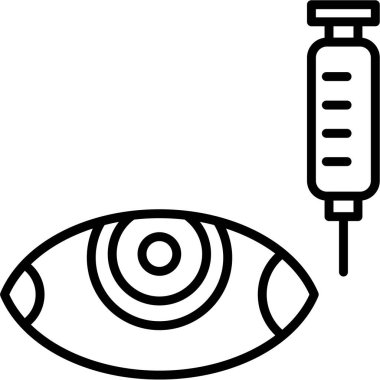 Göz. Web simgesi basit illüstrasyon
