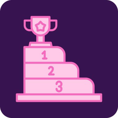 Kupa. Web simgesi basit illüstrasyon