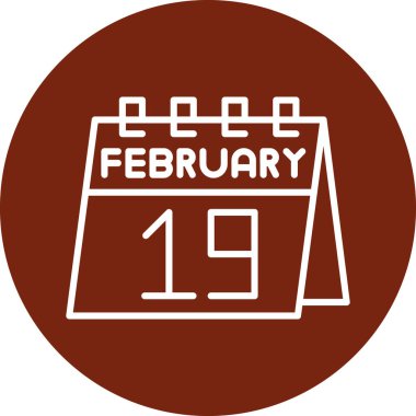 Takvim simgesi vektör illüstrasyonu