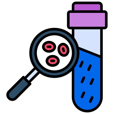 Test Tüneli web simgesi, basit vektör illüstrasyonu