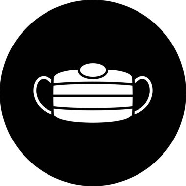 Bir çaydanlık simgesinin vektör illüstrasyonu