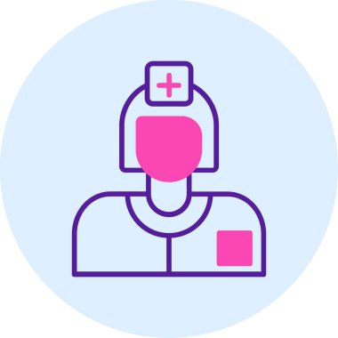 doktor modern simge, vektör illüstrasyonu