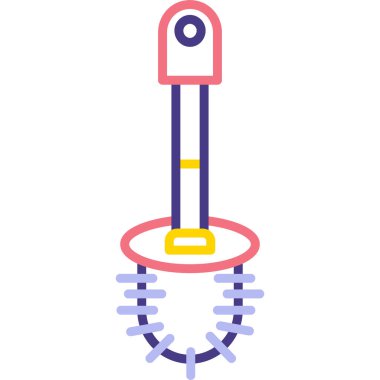 Bir sokak lambasının vektör karikatür çizimi