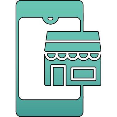 çevrimiçi alışveriş vektörü illüstrasyonu