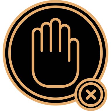 Bir simgesiz vektör illüstrasyonu