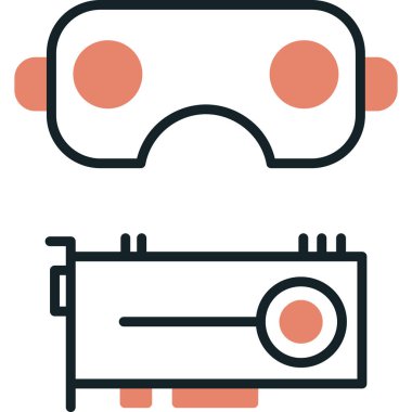 düz tasarım modern robot simgesi