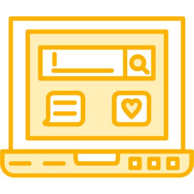 çevrimiçi web renk vektörü simgesi